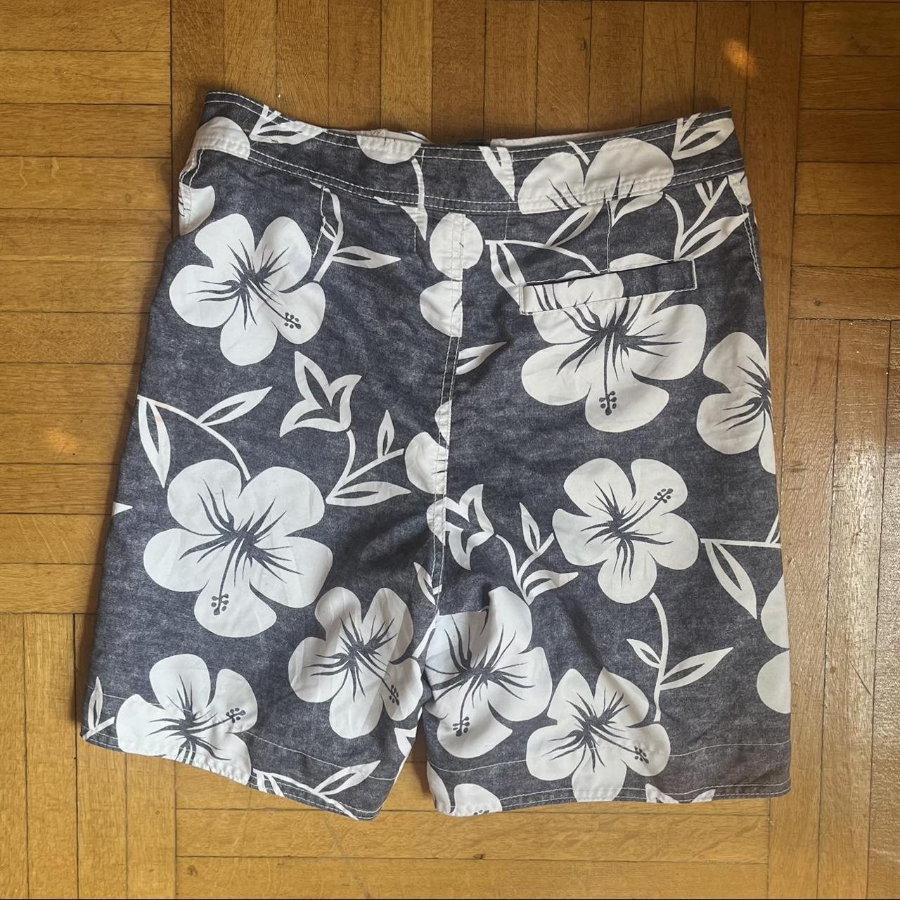 Hollister Hawaiian flower print swimming suit, like... - Depop