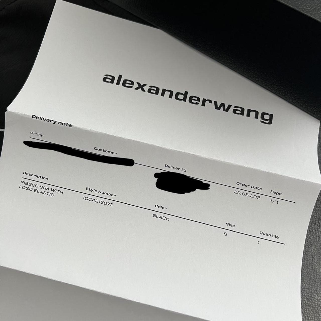 Alexander Wang Logo Bra New, never used! Logo - Depop