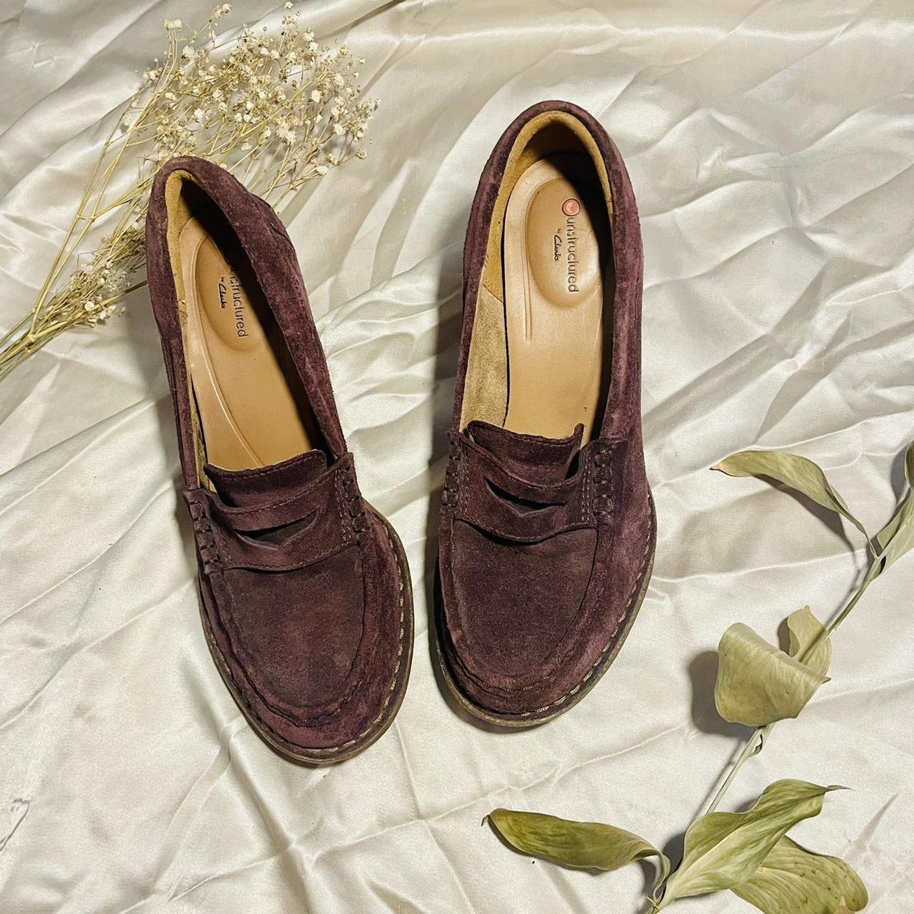 clarks gold loafers