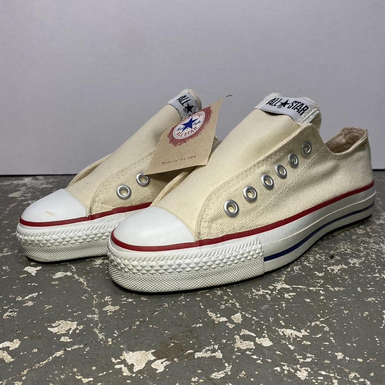 Vintage Converse Low Top Sneakers Made in USA New... - Depop