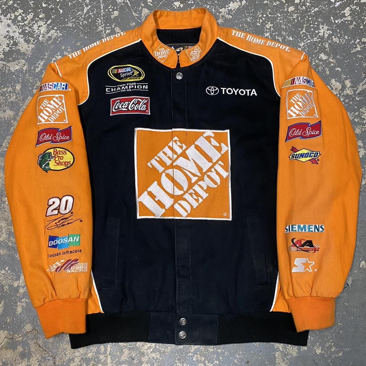 Vintage The Home Depot NASCAR Racing Jacket Chase... - Depop