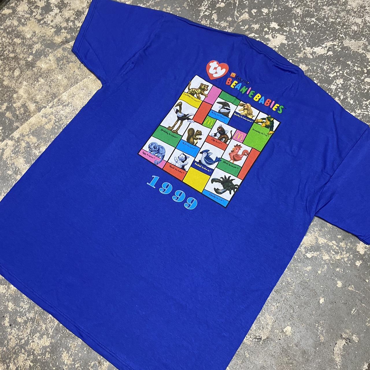 MCDONALD’S 1999 BLUE , BEANIE outlet BABIES PROMO T-SHIRT