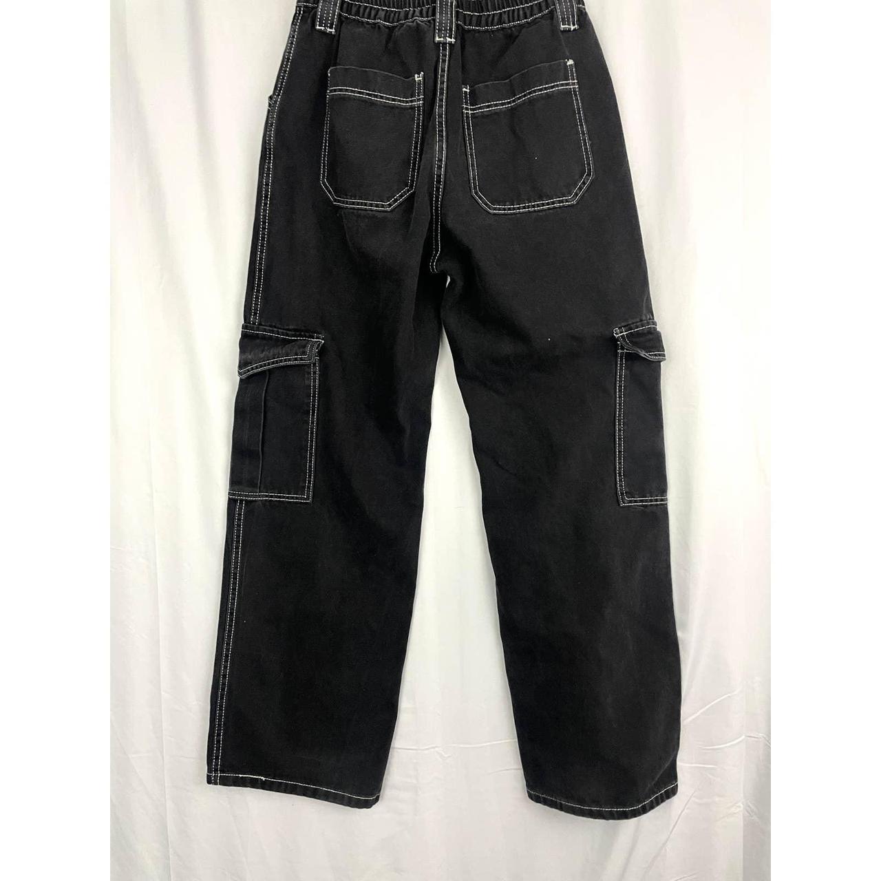 Buy FashionEnsta Present Men's & Boy's Wear Stylish Denim Jeans Black Cargo  white stitching Round Pocket Online at Best Prices in India - JioMart.