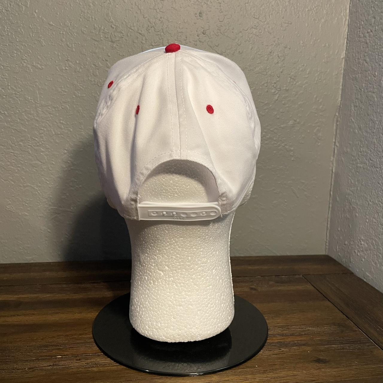 Men's White and Red 4Hunnid Roses SnapBack... - Depop