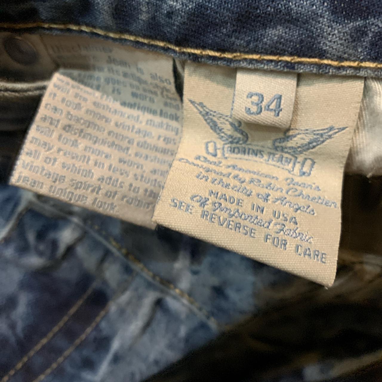 True Religion Men's Blue and White Shorts | Depop