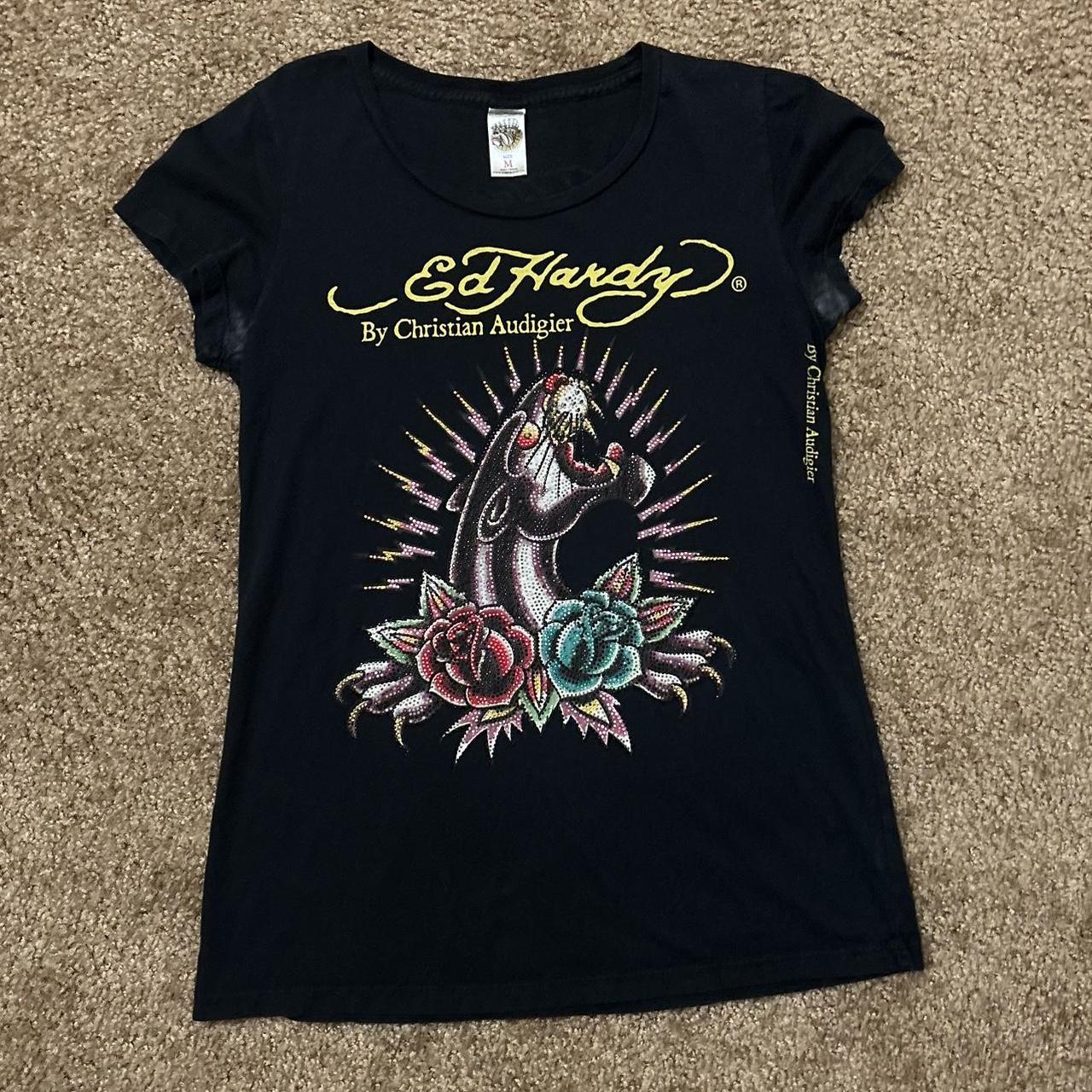Sick Ed Hardy T Shirt 💋🔥 There are some deodorant... - Depop