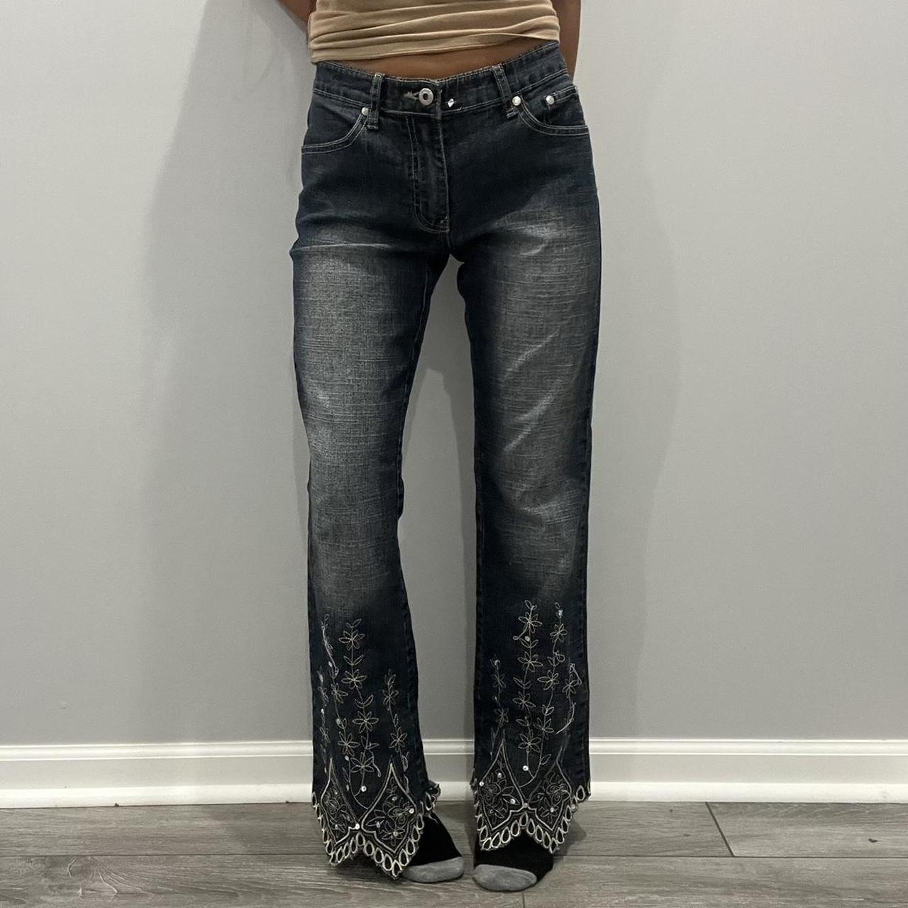 Escada's couture 2025 swarovski crystal jeans