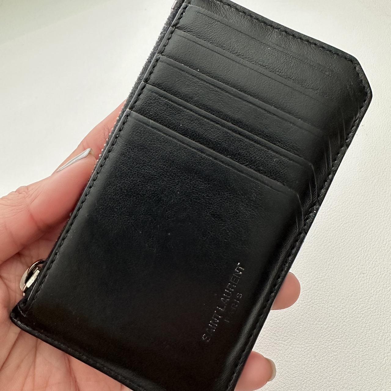 Saint Laurent Paris Women's Black Wallet-purses | Depop