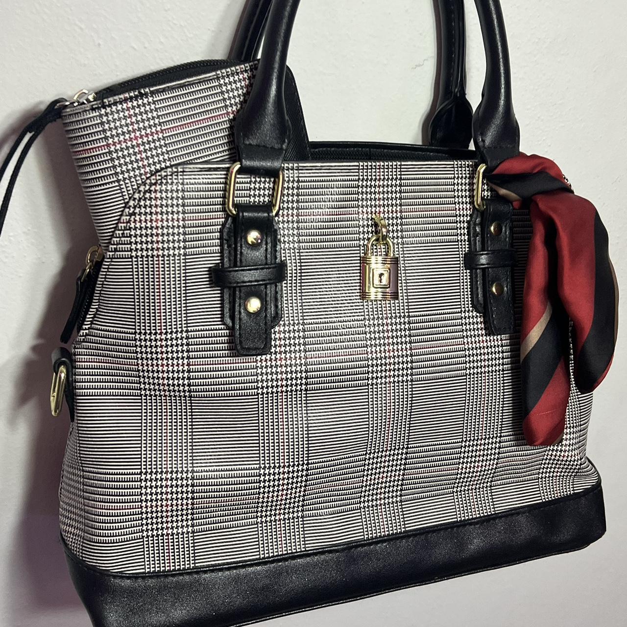 NEW GUESS Women's Brown Print Logo Floral Satchel Handbag Purse + Wallet Set  | eBay