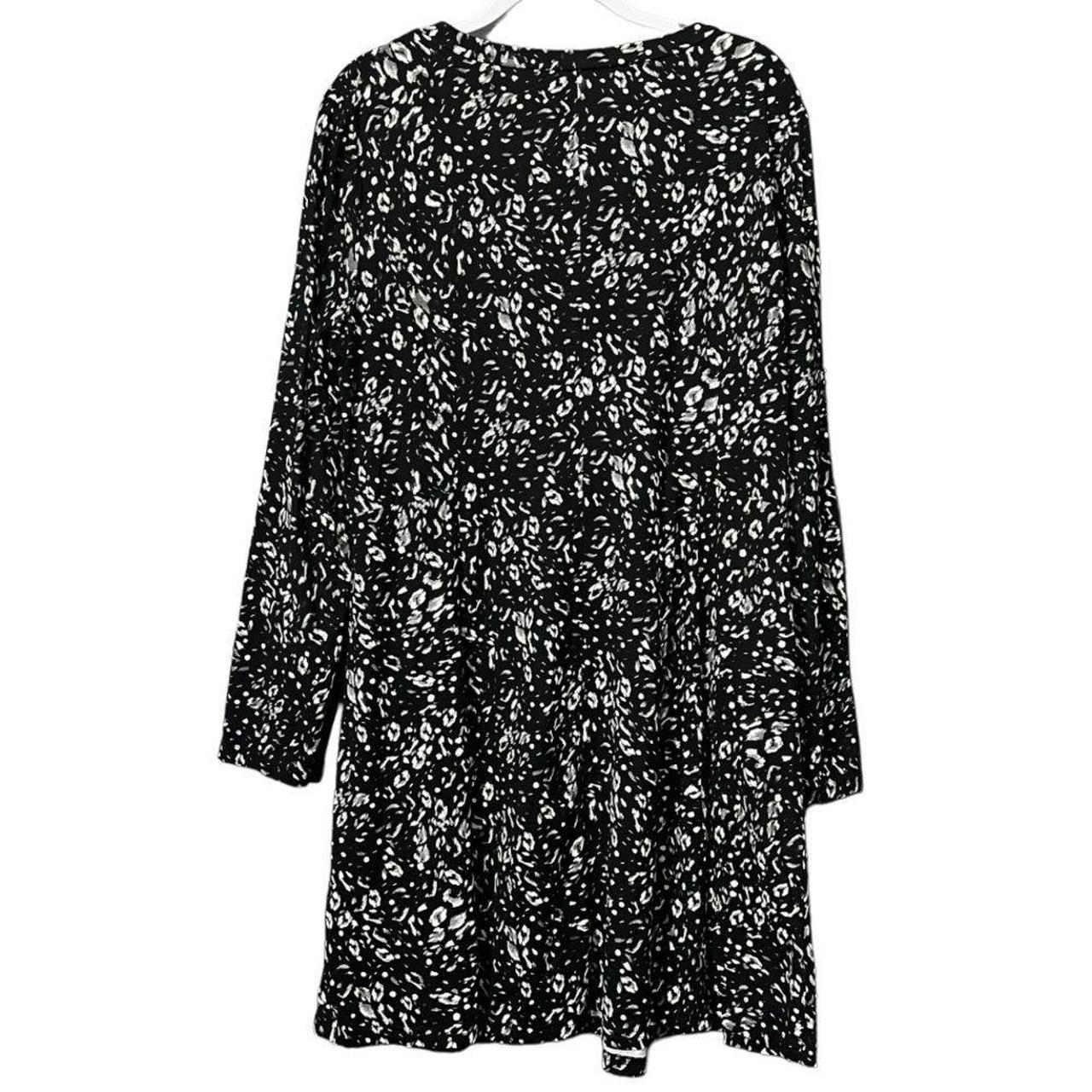 New Look Women's Black and Grey Dress (3)