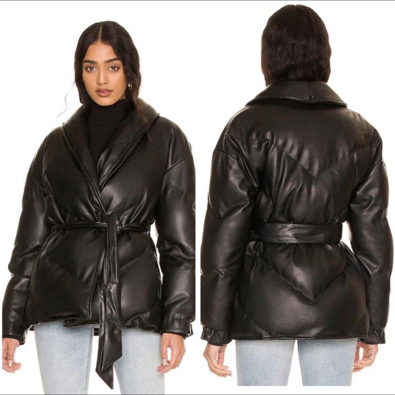 faux leather shawl