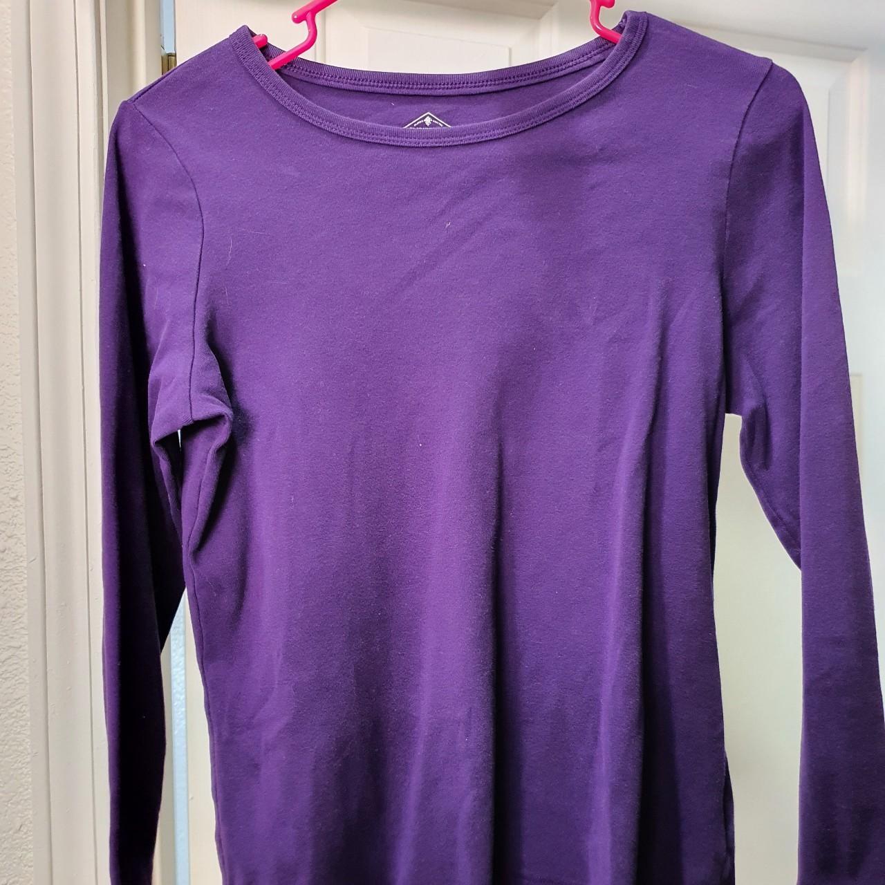 St. Johns bay petite medium purple long sleeve. This... - Depop