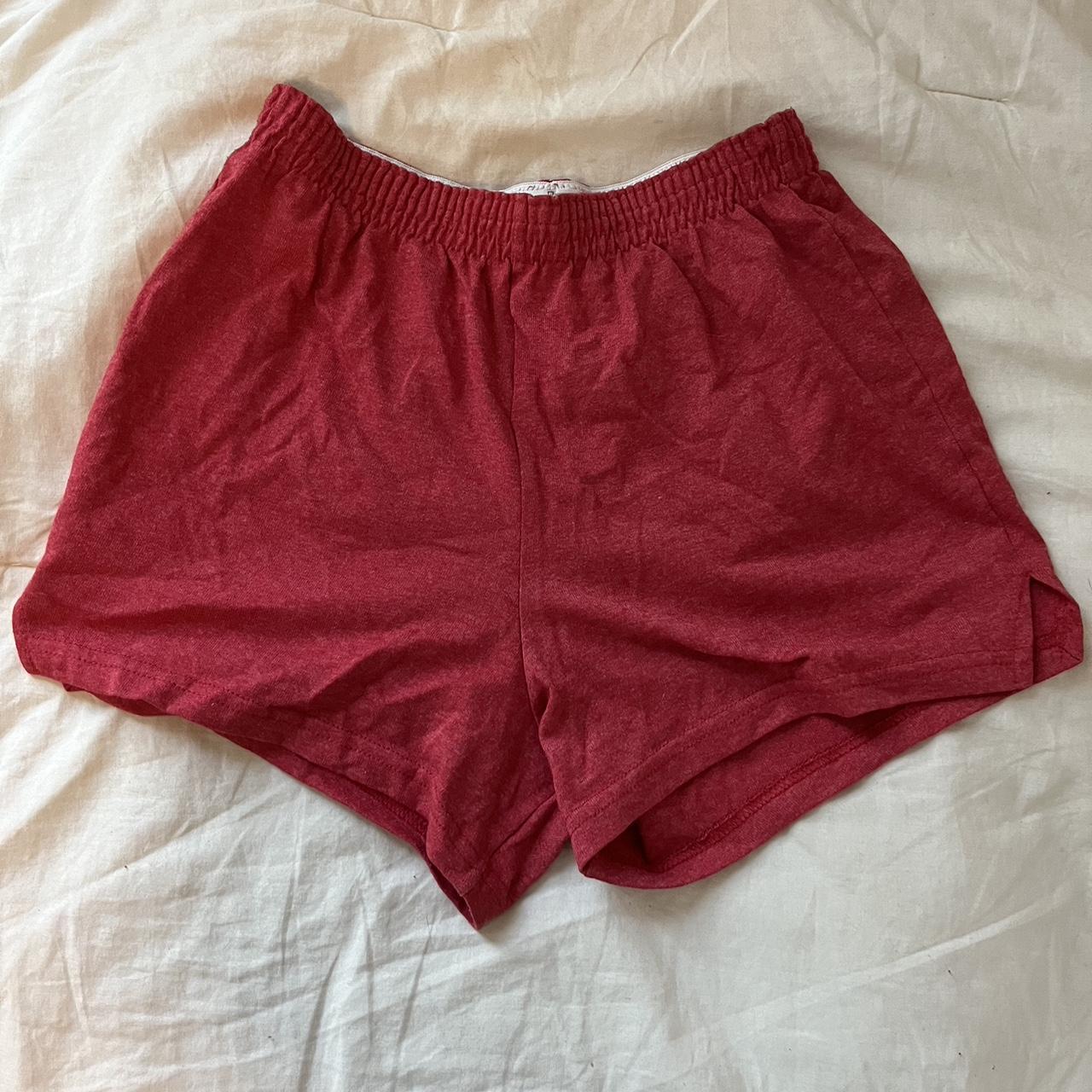Soffe Women's Red Shorts Depop