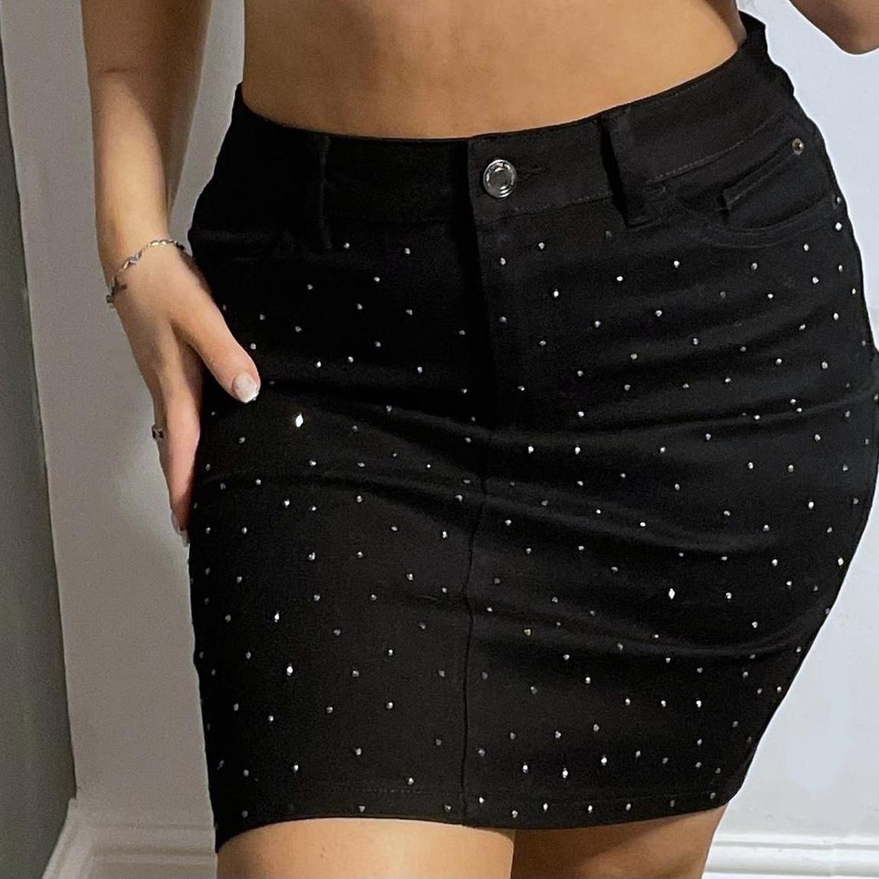 Black cord skirt outlet next