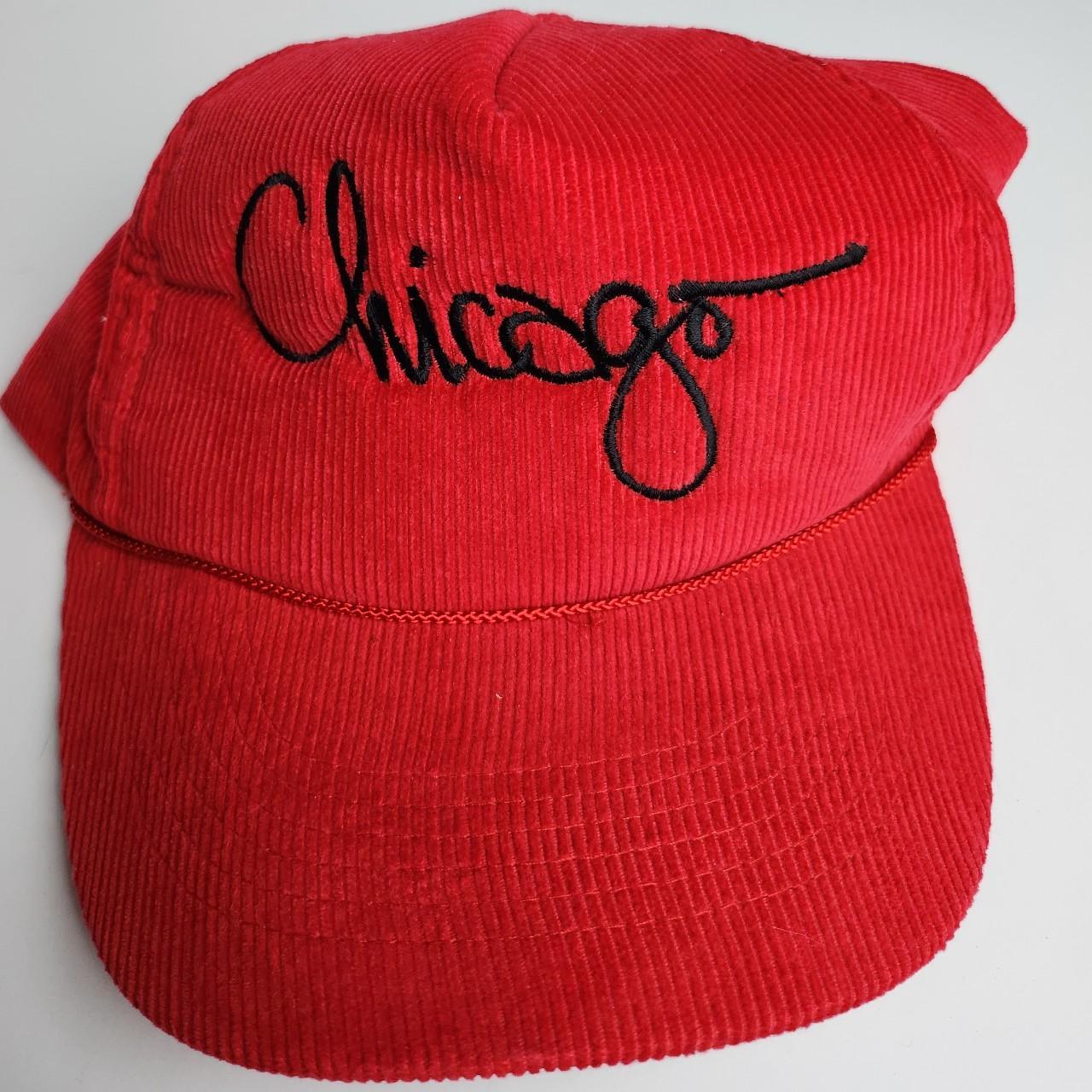 Vintage Corduroy Chicago Hat in Red Brand tagged... Depop