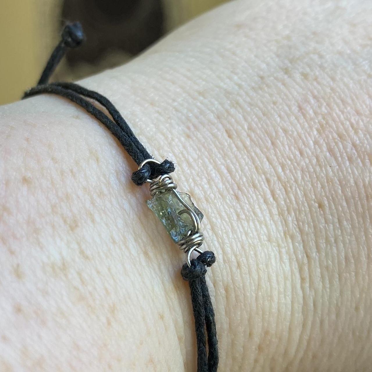 Raw deals moldavite bracelet