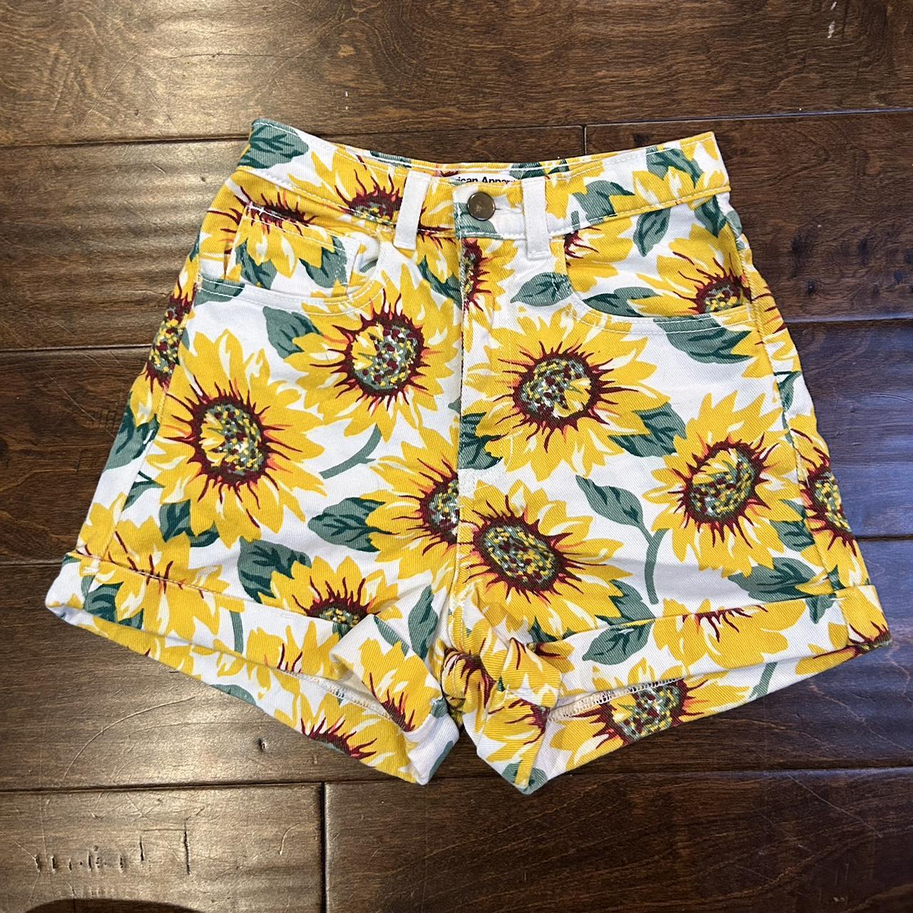 American Apparel, Sunflower High Waisted Shorts, 24/25