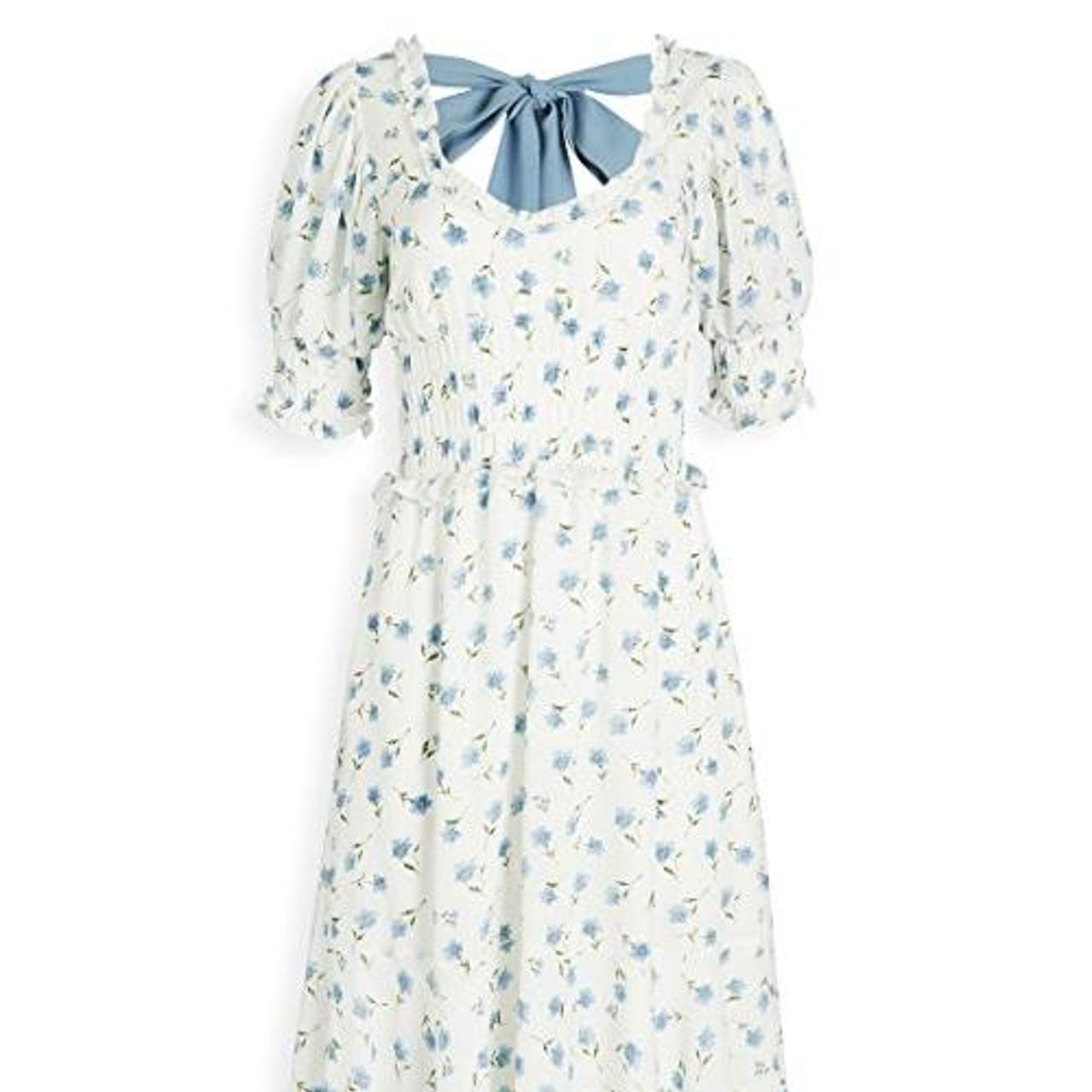 Sister Jane Women's White and Blue Dress