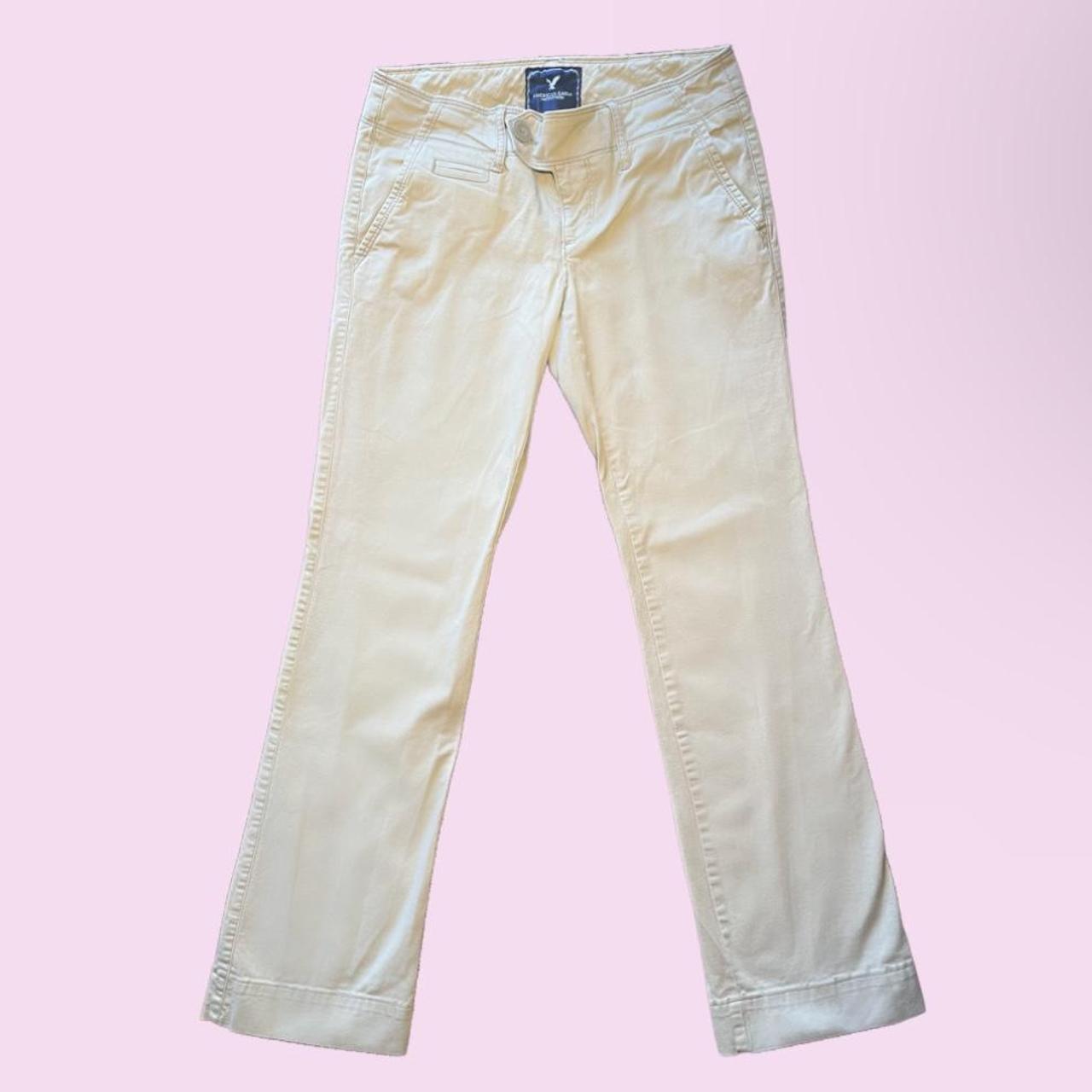 Boot cut khaki pants ♡ these are the cutest khaki... Depop