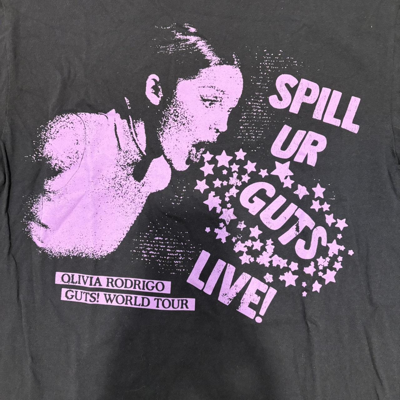 olivia rodrigo spill your guts world tour tshirt.... | Depop