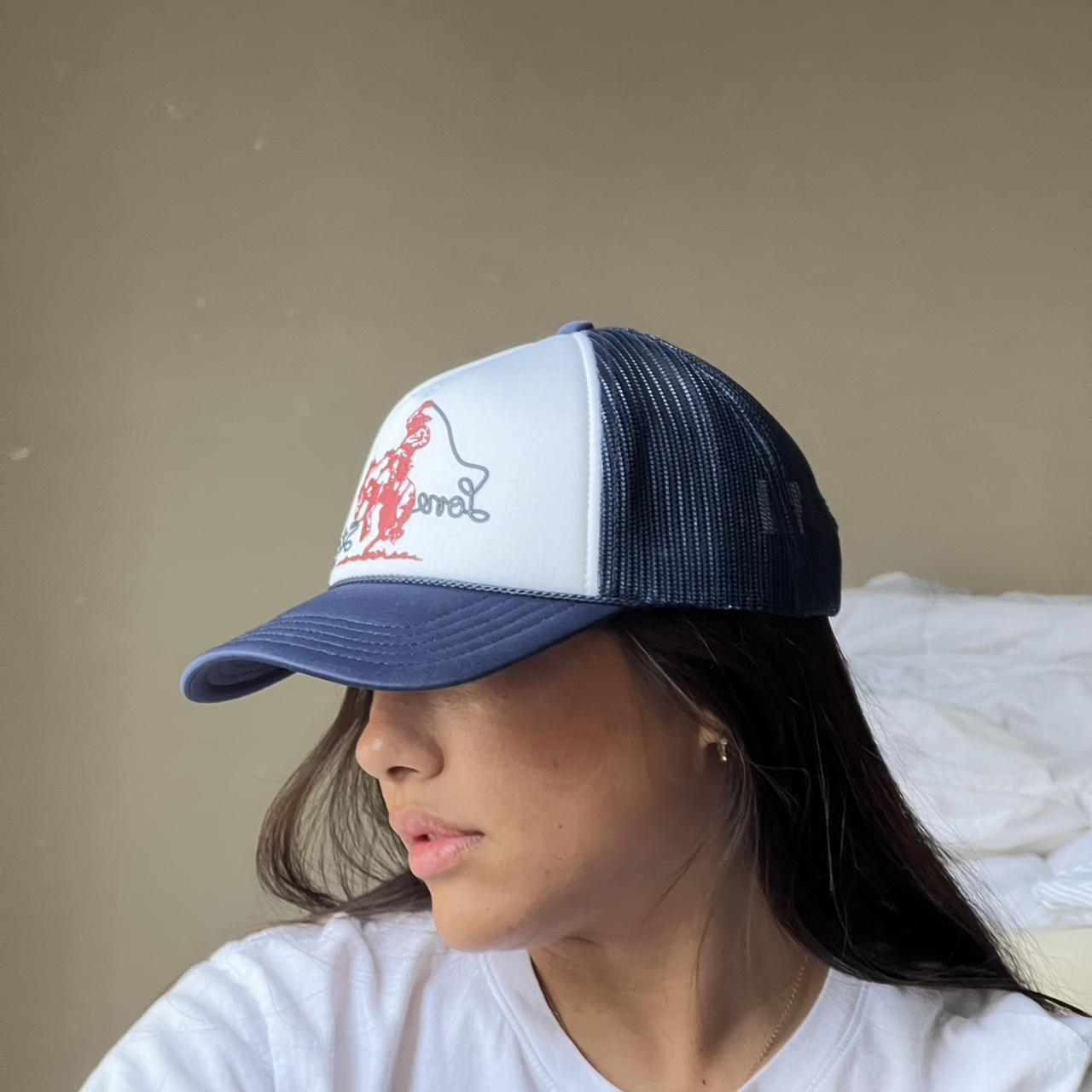 Free People Women's Navy and White Hat