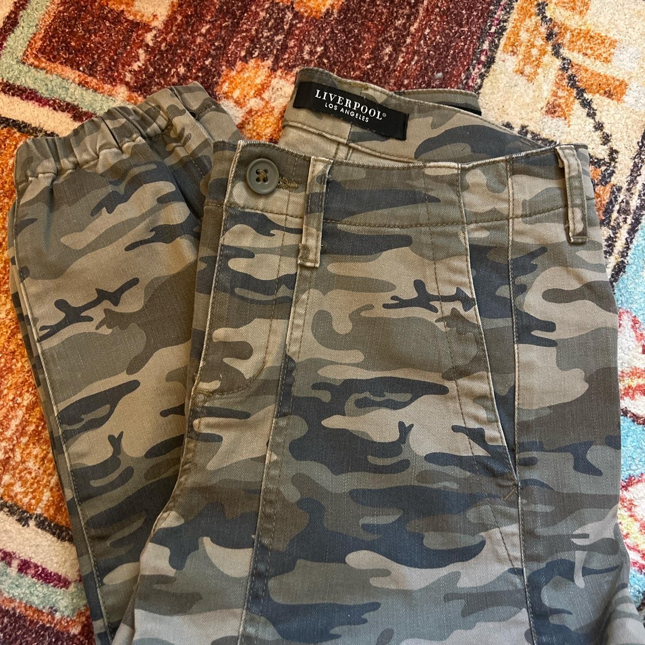 Liverpool los angeles cropped camo jogger. perfect... - Depop