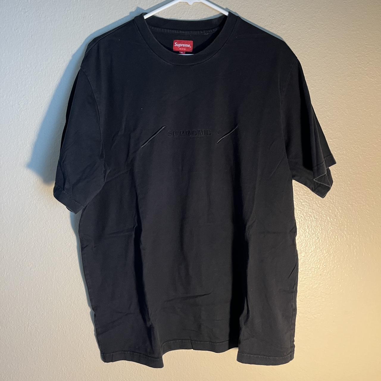 Supreme New York Embroidered T-Shirt | XL | Black |...