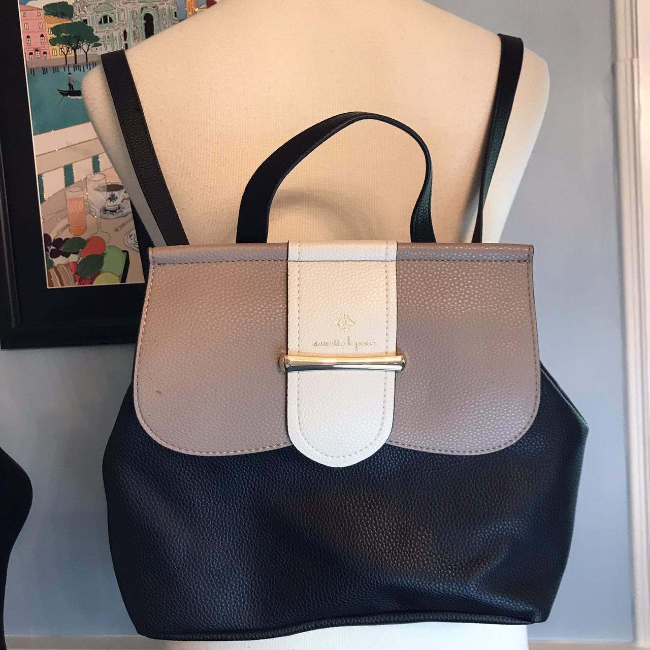 NWOT Nanette Lepore Neutral Color Block Convertible. Depop