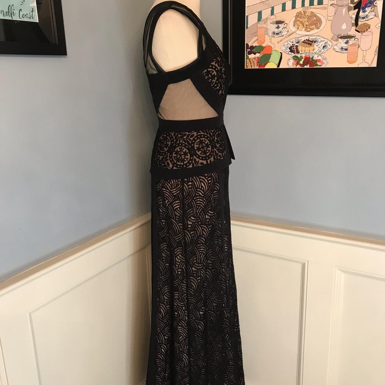 BCBG MAXAZRIA★Elastic texture drape wave lace dress BC9 s-l1200.jpg