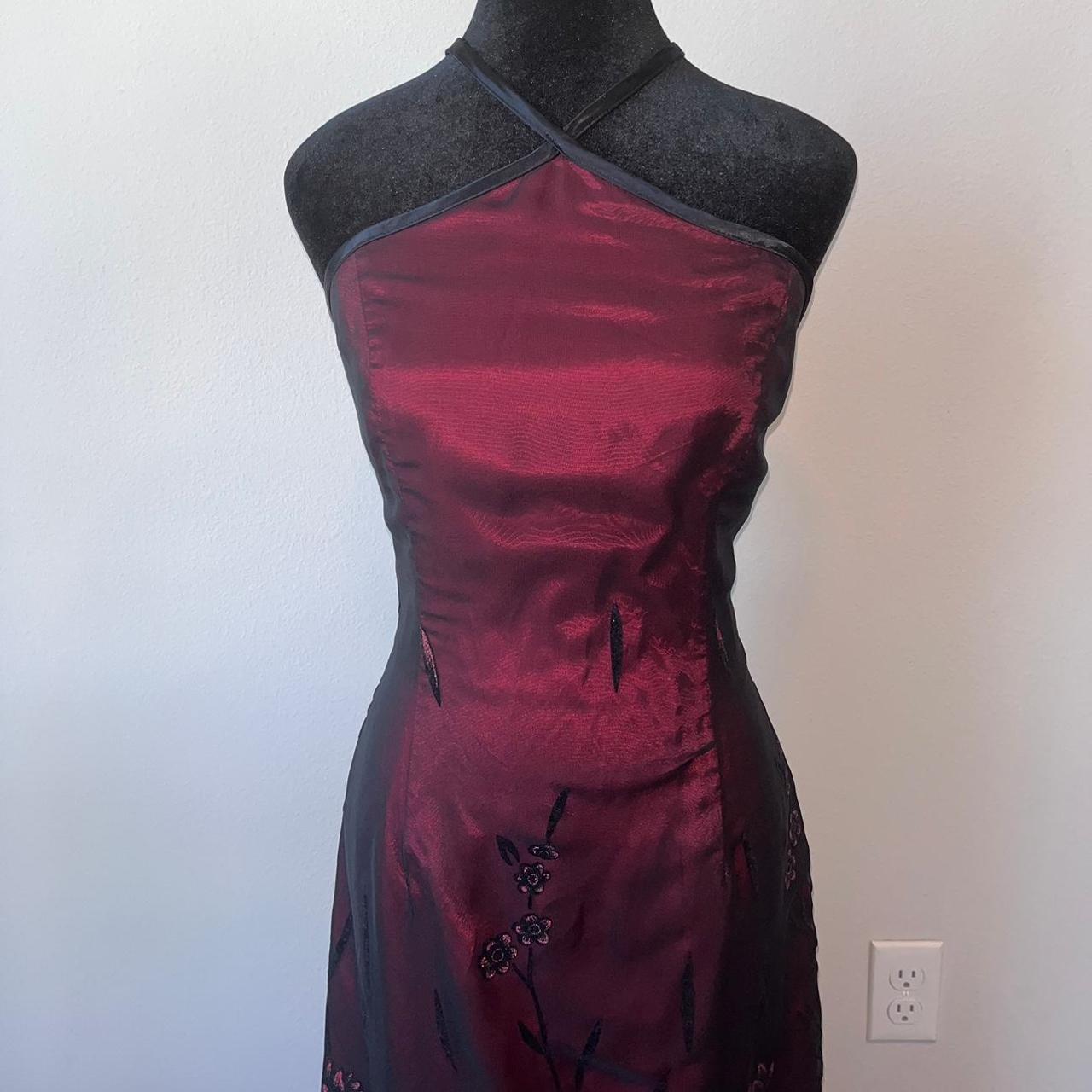 This dress? 90s vampy red dress with black mesh overlay of my