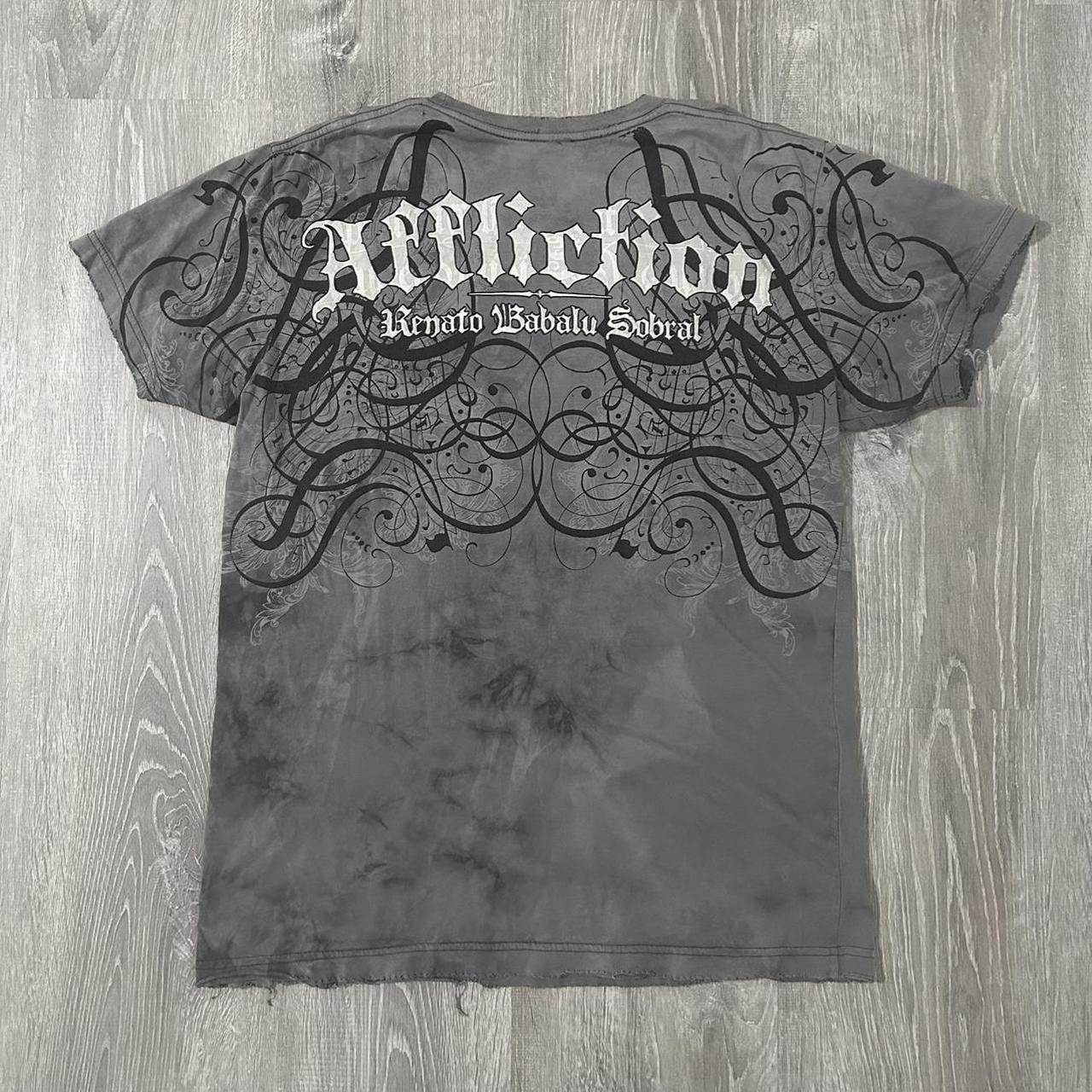 Affliction Men's Grey T-shirt (3)