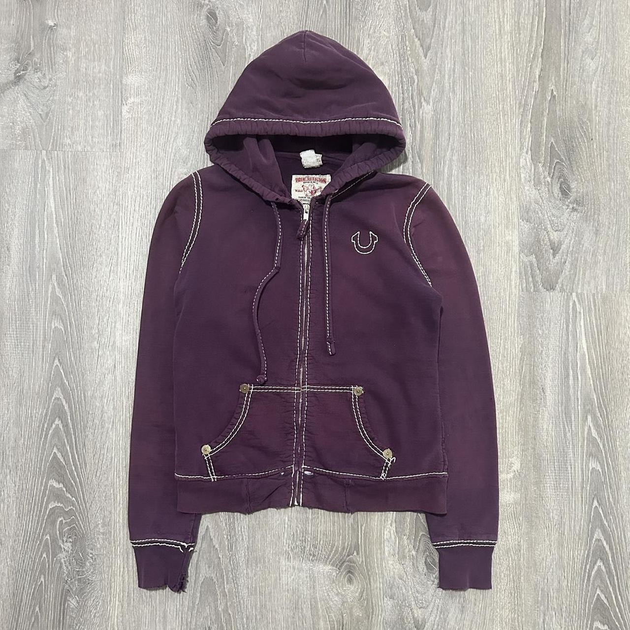 Purple true religion discount hoodie