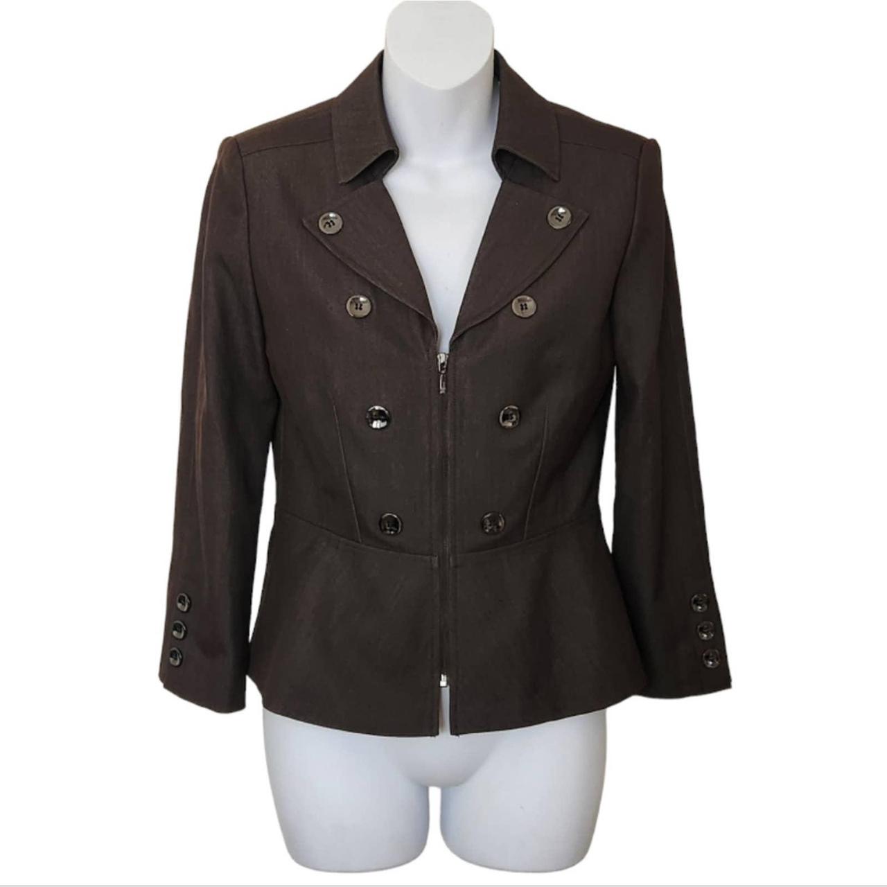 Tahari peplum outlet jacket