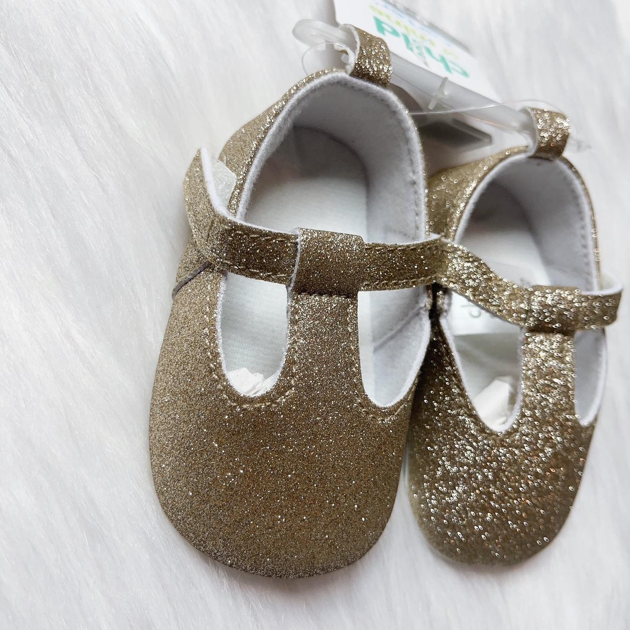 Carter's gold hot sale glitter shoes