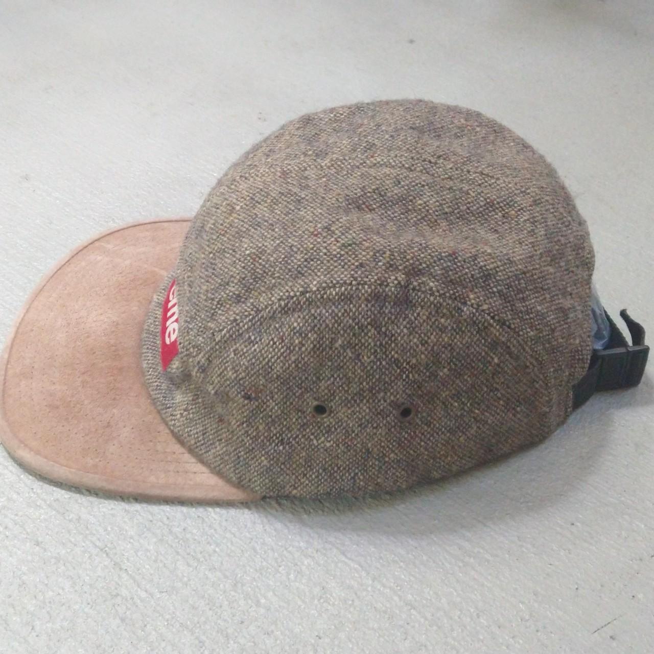 Supreme Donegal Wool Suede Camp Cap 100%... - Depop