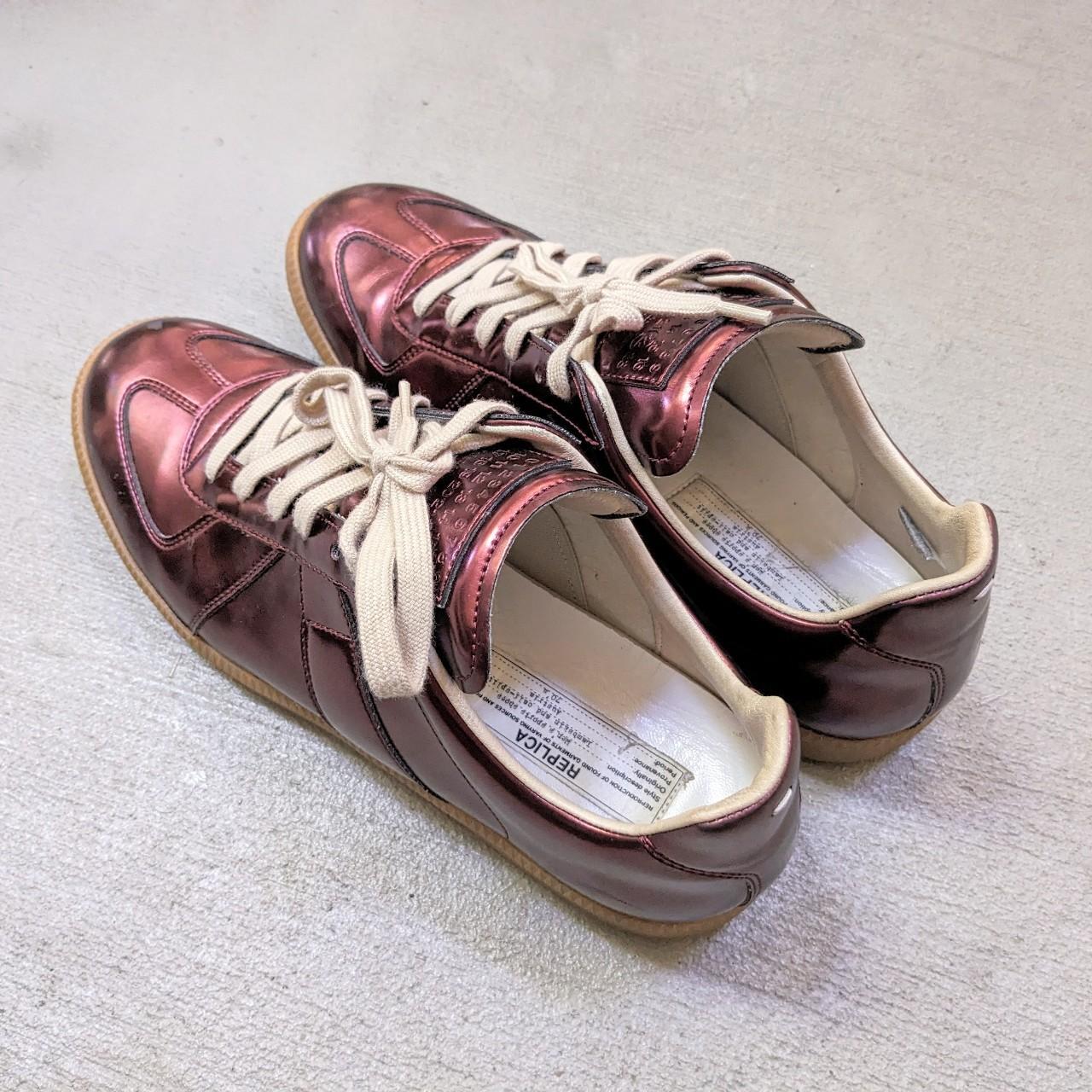 Burgundy margiela clearance sneakers