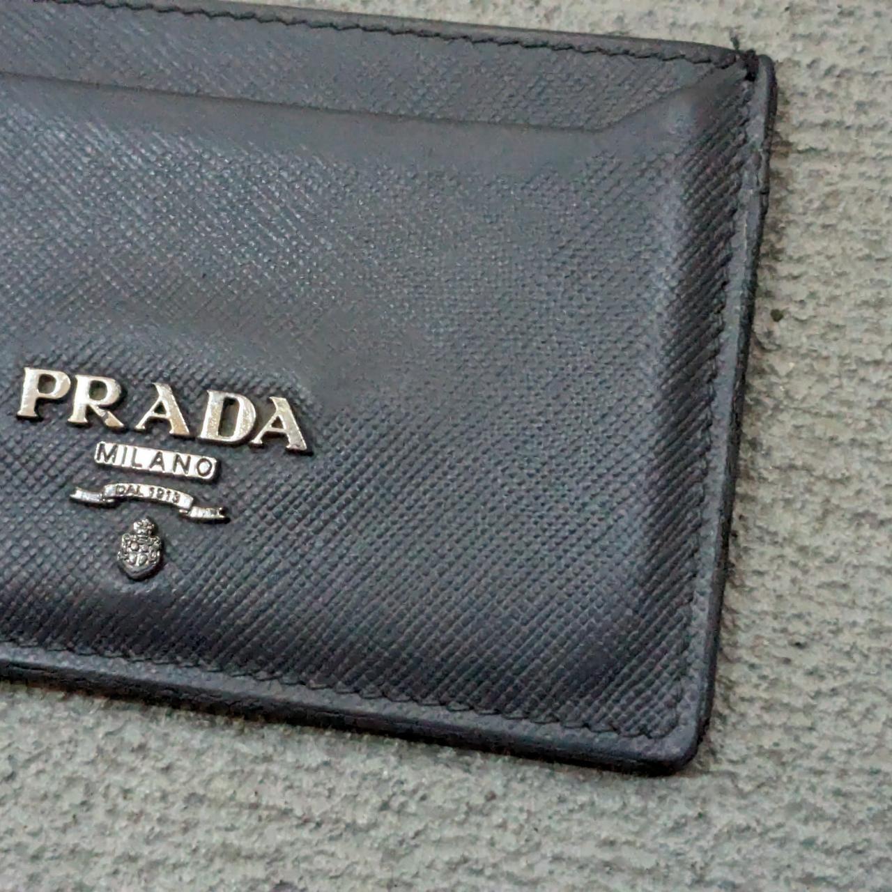 Prada Cardholder Wallet 100 authentic Used... Depop