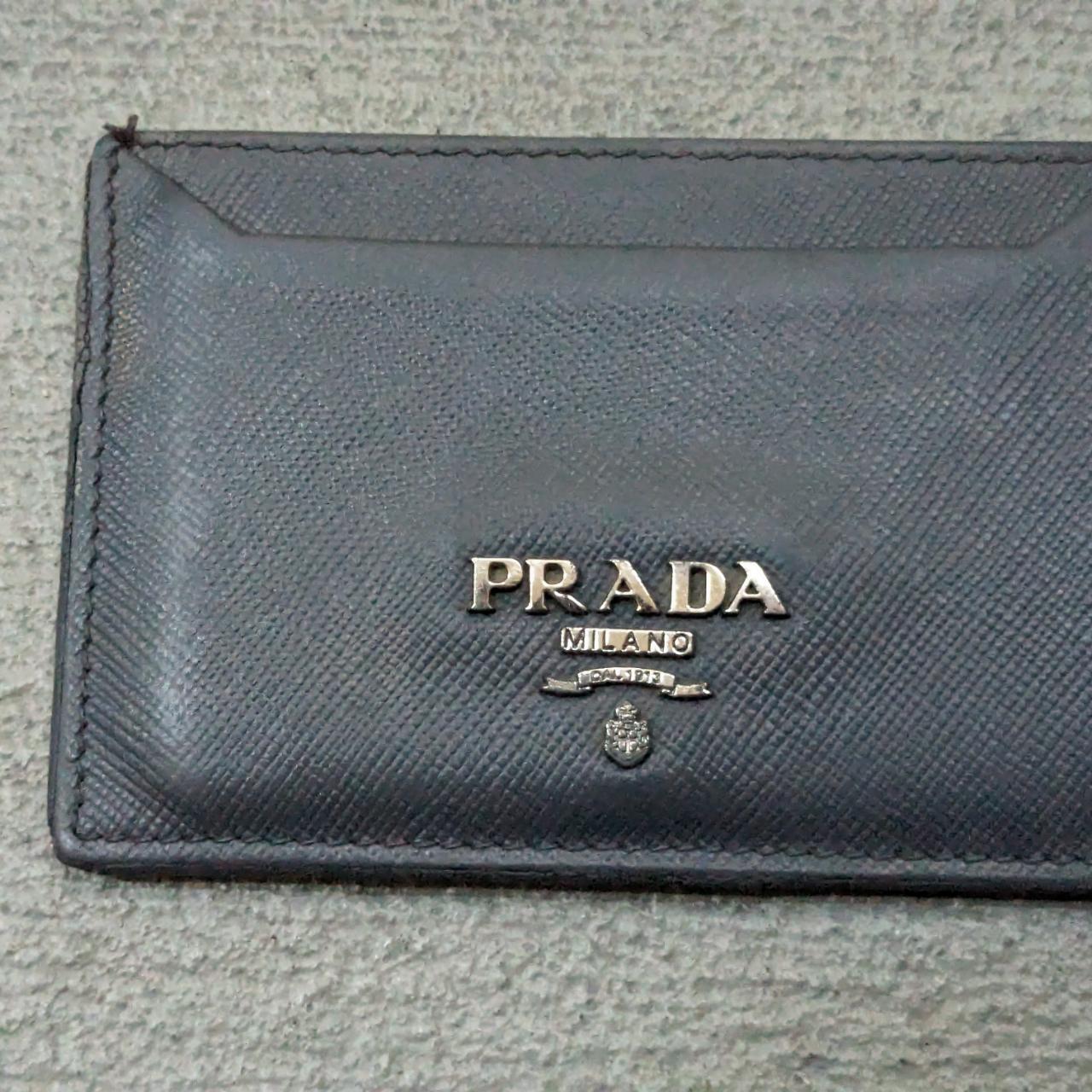 Prada Cardholder Wallet 100% authentic Used... - Depop