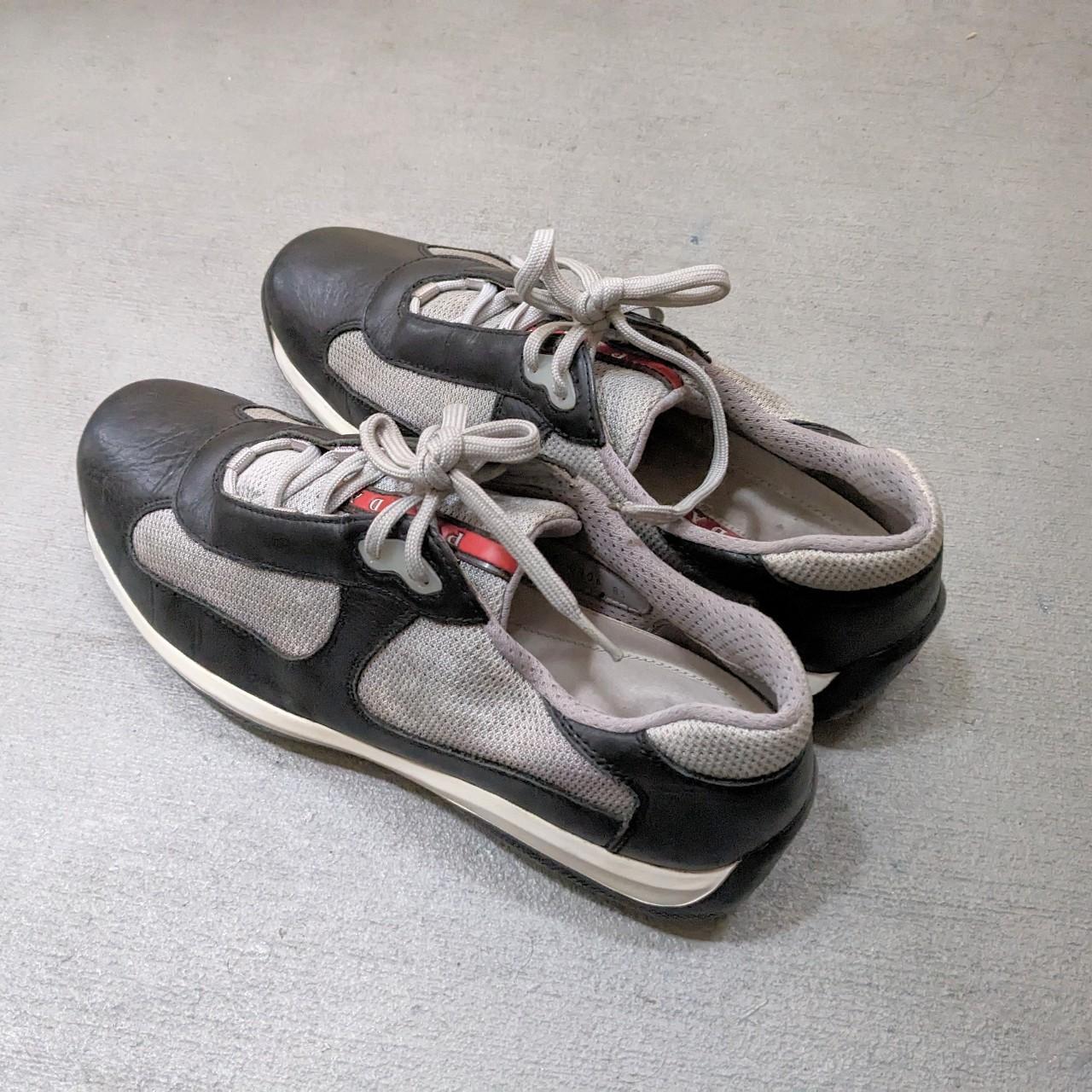 Prada best sale silver trainers