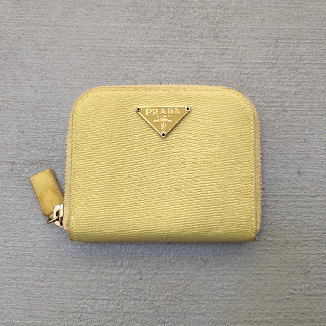 Yellow prada online wallet