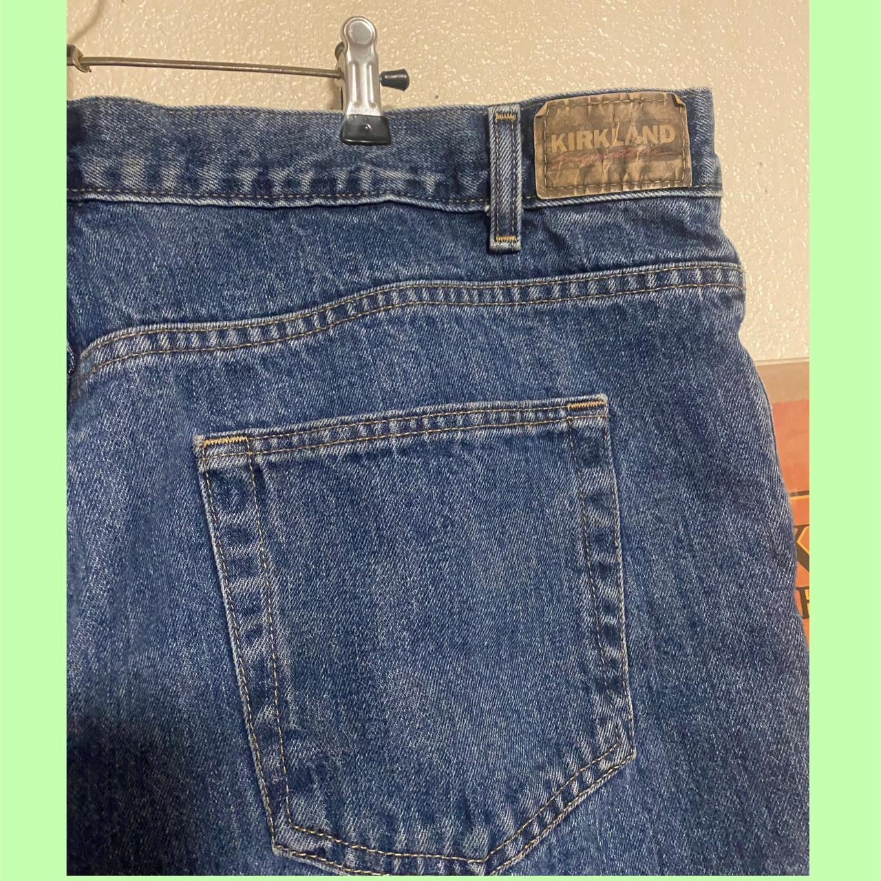 Vintage Y2K baggy Costco Kirkland blue jeans size... - Depop