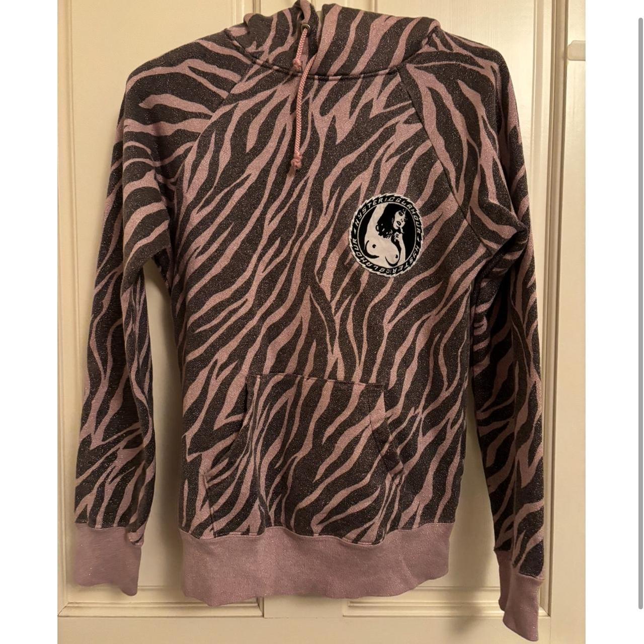 Hysteric Glamour Shimmer Pink store Zebra Pullover Hoodie