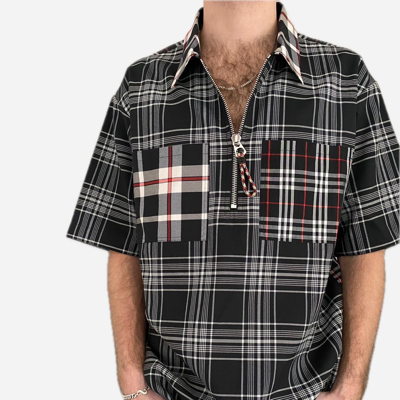 Burberry half sleeve shirt best sale