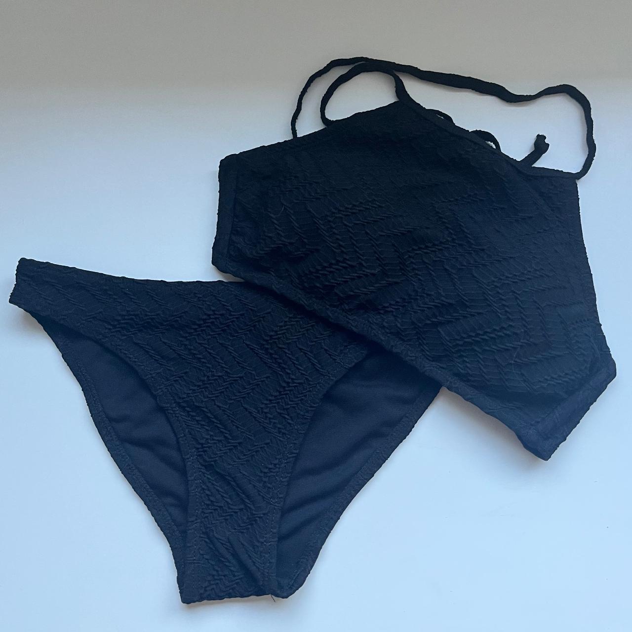 glassine black bikini size xs ♡ circa... Depop