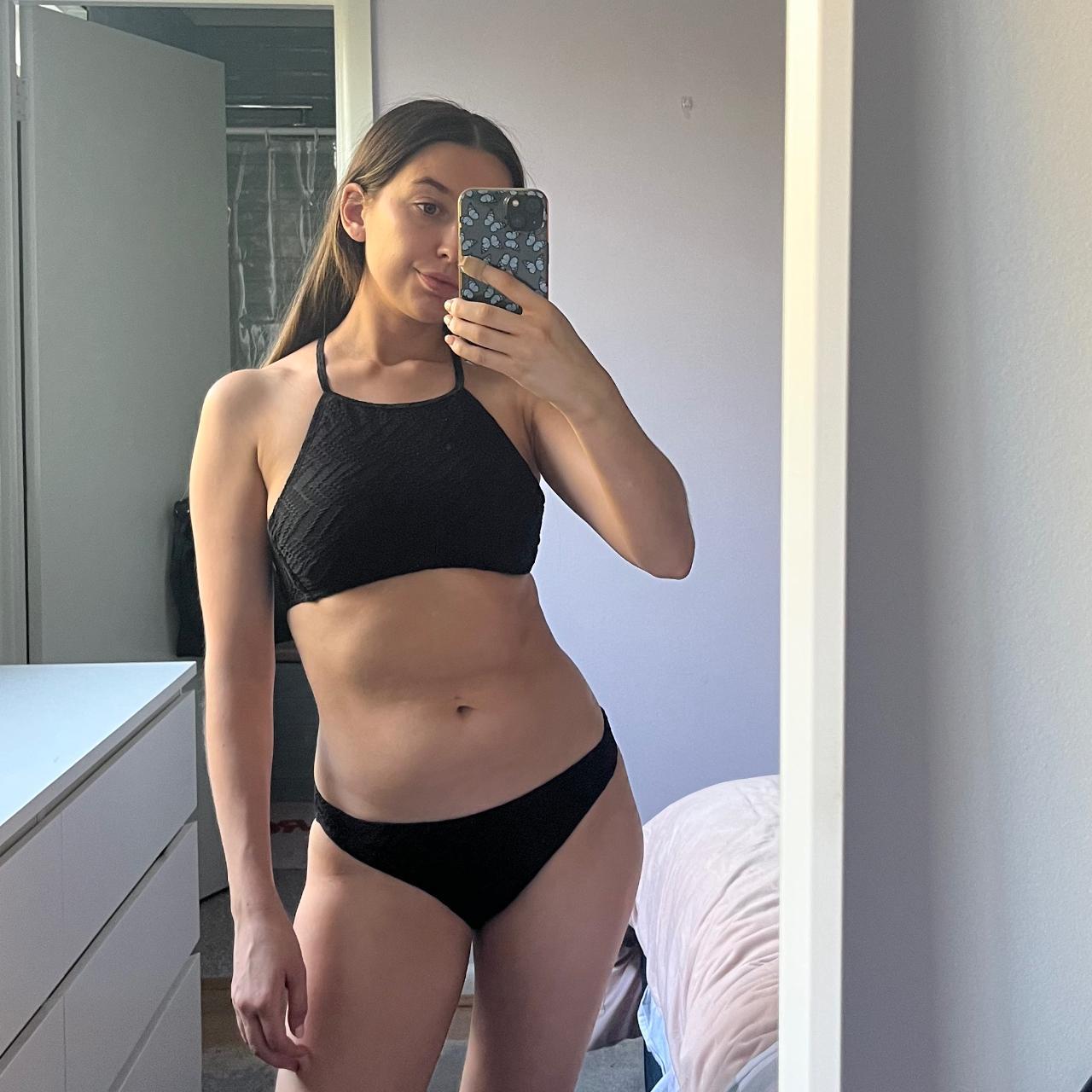 glassine black bikini size xs ♡ circa... Depop