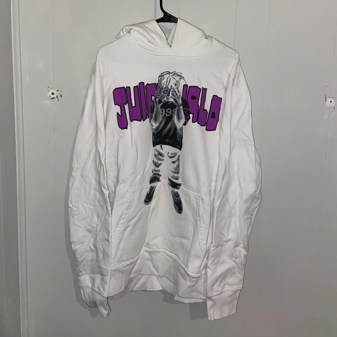 Juice Wrld White Vlone Man Of The Year Hoodie Brand Depop