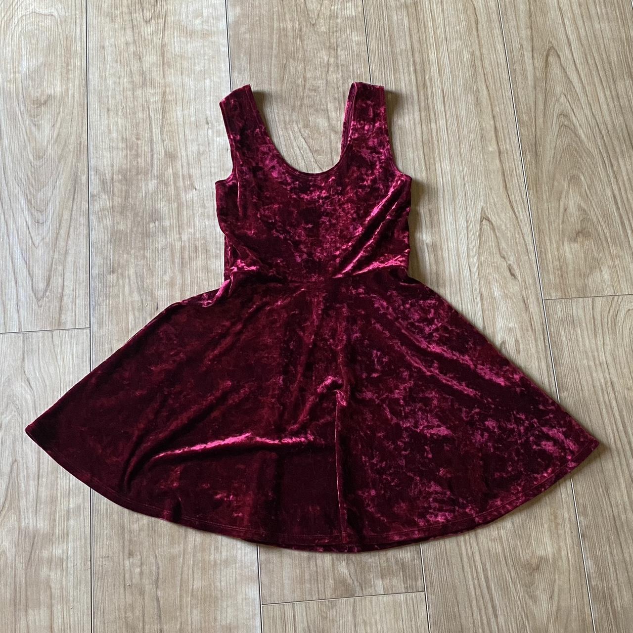 Velvet red tank top dress ♥️ Second photo is of the... Depop