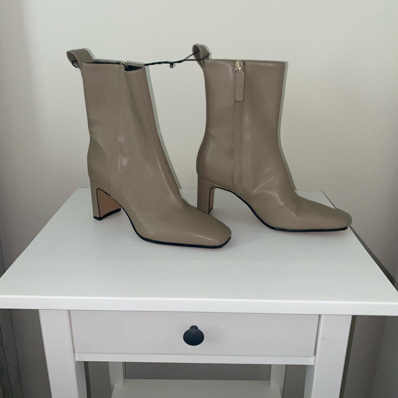 Canal coloured ankle heeled boots from H&M! Uk... Depop