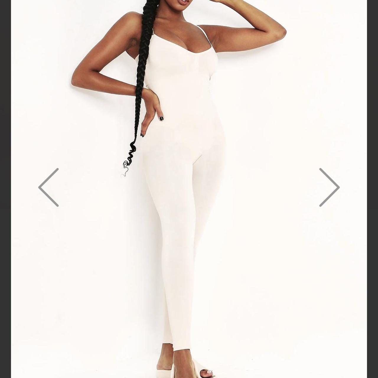 Missy empire cream jumpsuit Selling as doesn’t suit... - Depop