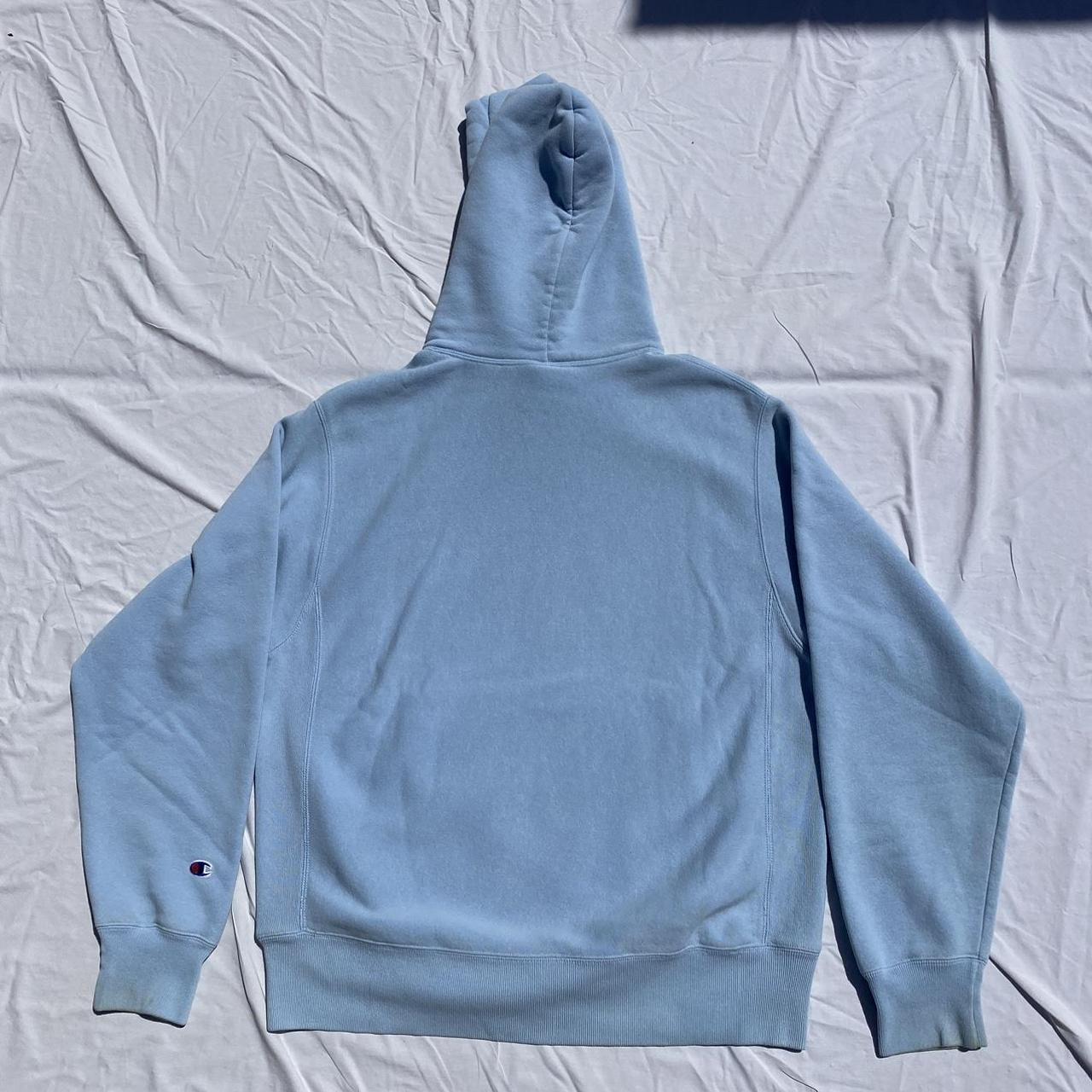 Sky blue champion online hoodie